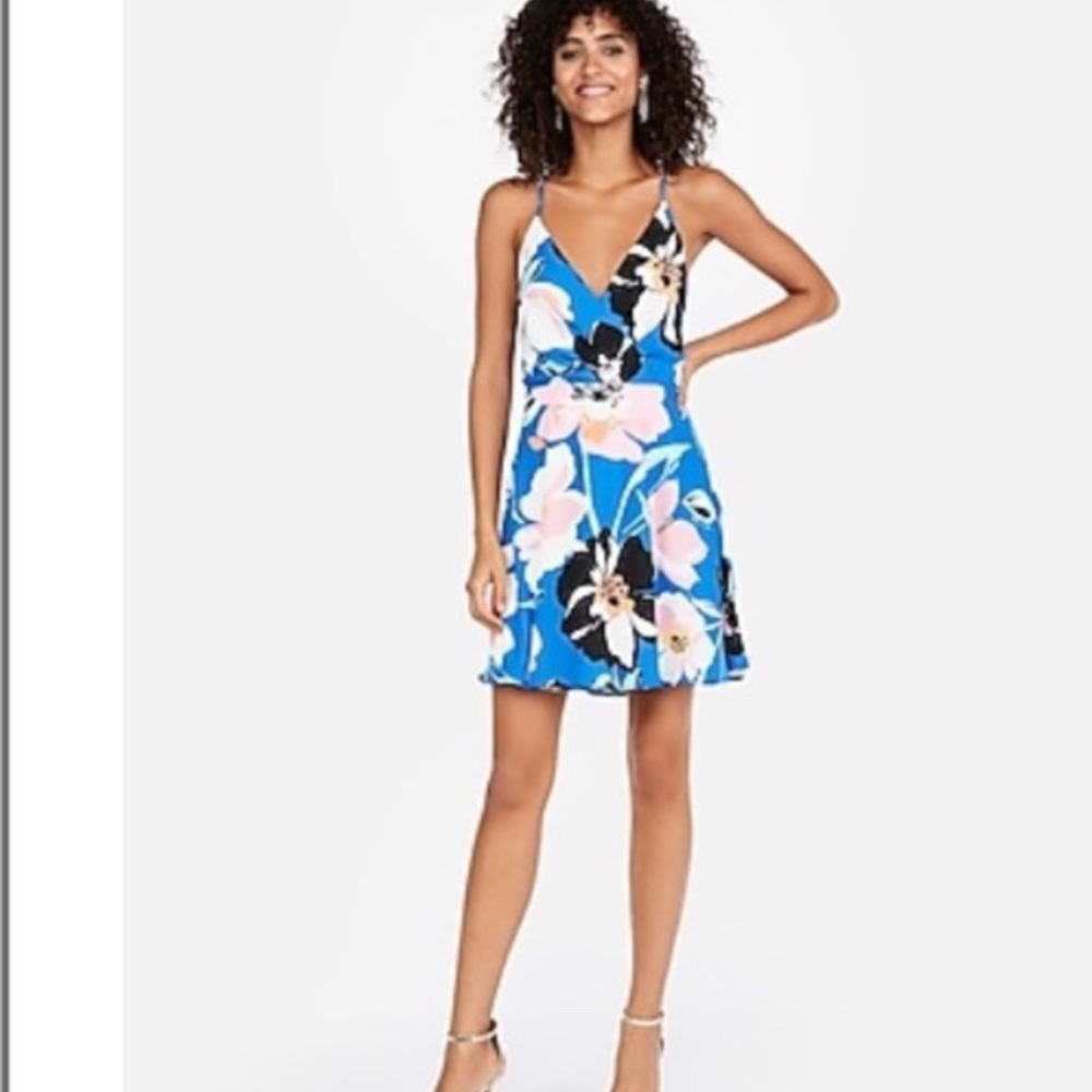 Express floral maxi dress